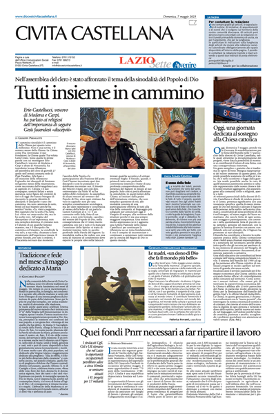 Avvenire - pagina diocesana del 07/05/2023